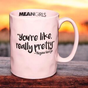 Mean Girls Pink Coffee Mug "You're like really pretty" - Regina George HTF & NWT